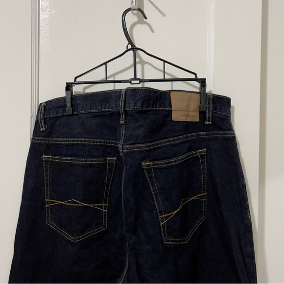 Aeropostale Dark Blue Straight Leg Jeans - Picture 2 of 6